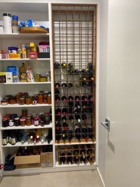 Kitchen Pantry with Wine Rack Ocean Grove